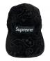 中古・古着 SUPREME (シュプリーム) Velvet paisley camp cap ブラック 未使用品：10000円