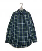 RALPH LAURENラルフローレン）の古着「ボタンダウンチェックシャツ/BLAKE」｜ネイビー×グリーン