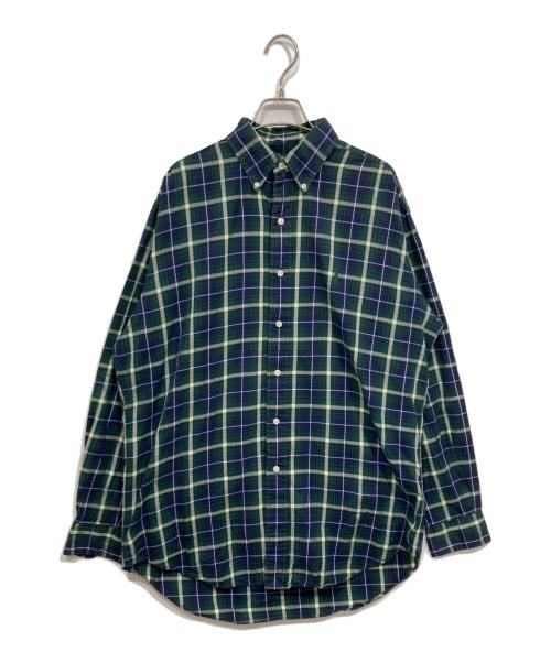 RALPH LAUREN（ラルフローレン）RALPH LAUREN (ラルフローレン) ボタンダウンチェックシャツ/BLAKE ネイビー×グリーン サイズ:Sの古着・服飾アイテム