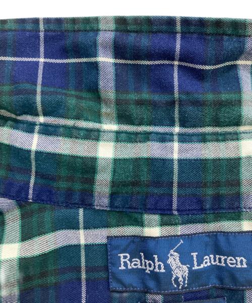RALPH LAUREN（ラルフローレン）RALPH LAUREN (ラルフローレン) ボタンダウンチェックシャツ/BLAKE ネイビー×グリーン サイズ:Sの古着・服飾アイテム