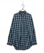 RALPH LAURENラルフローレン）の古着「チェックシャツ/BLAIRE」｜グリーン×ネイビー