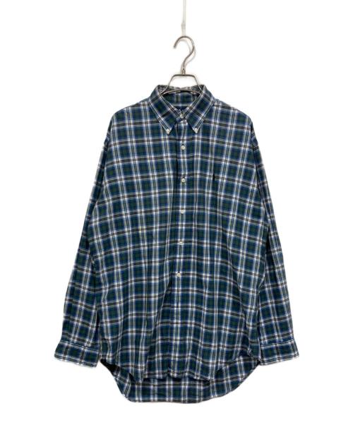 RALPH LAUREN（ラルフローレン）RALPH LAUREN (ラルフローレン) チェックシャツ/BLAIRE グリーン×ネイビー サイズ:Mの古着・服飾アイテム