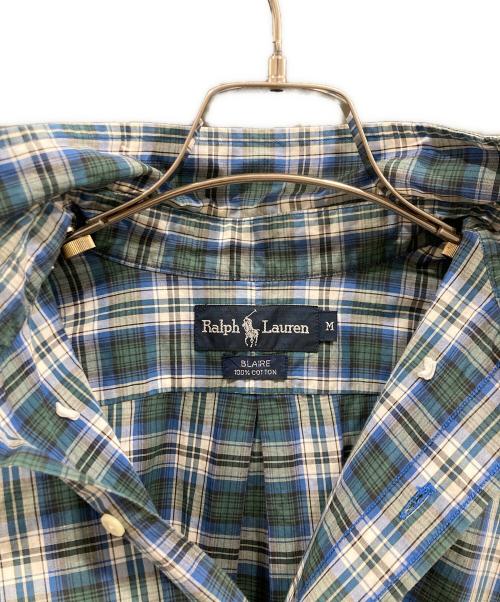 RALPH LAUREN（ラルフローレン）RALPH LAUREN (ラルフローレン) チェックシャツ/BLAIRE グリーン×ネイビー サイズ:Mの古着・服飾アイテム