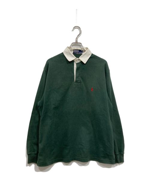 POLO RALPH LAUREN（ポロ・ラルフローレン）POLO RALPH LAUREN (ポロ・ラルフローレン) フットボールカットソー グリーン サイズ:Mの古着・服飾アイテム