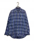 RALPH LAURENラルフローレン）の古着「ボタンダウンチェックシャツ/BLAIRE」｜ブルー