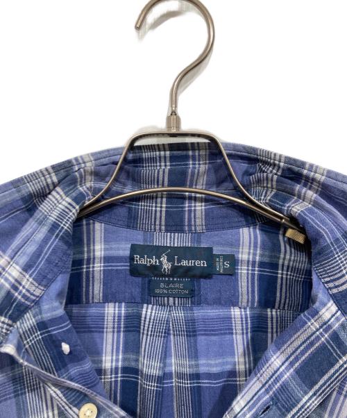 RALPH LAUREN（ラルフローレン）RALPH LAUREN (ラルフローレン) ボタンダウンチェックシャツ/BLAIRE ブルー サイズ:Sの古着・服飾アイテム