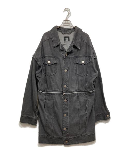 PAMEO POSE（パメオポーズ）PAMEO POSE (パメオポーズ) 3WAYBIGデニムコート グレー サイズ:Ｆの古着・服飾アイテム