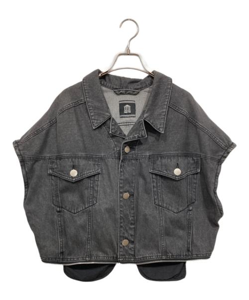 PAMEO POSE（パメオポーズ）PAMEO POSE (パメオポーズ) 3WAYBIGデニムコート グレー サイズ:Ｆの古着・服飾アイテム