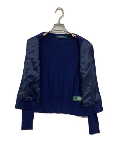 LAUREN RALPH LAUREN（ローレン ラルフ ローレン）LAUREN RALPH LAUREN (ローレン ラルフ ローレン) アンサンブルカーディガン ネイビー サイズ:XXSの古着・服飾アイテム