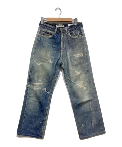 OUR LEGACY（アワーレガシー）OUR LEGACY (アワーレガシー) デニムパンツ / THIRD CUT DIGITAL DENIM PRINT ブルー サイズ:28の古着・服飾アイテム