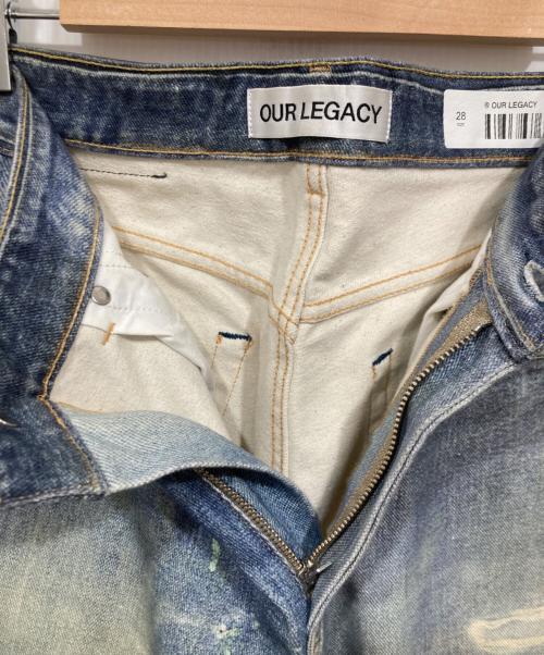 OUR LEGACY（アワーレガシー）OUR LEGACY (アワーレガシー) デニムパンツ / THIRD CUT DIGITAL DENIM PRINT ブルー サイズ:28の古着・服飾アイテム