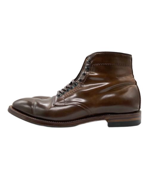 Alden（オールデン）ALDEN (オールデン) シガーコードバンプレーントゥブーツ ブラウン サイズ:8Dの古着・服飾アイテム