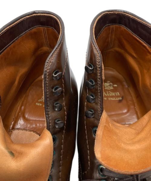Alden（オールデン）ALDEN (オールデン) シガーコードバンプレーントゥブーツ ブラウン サイズ:8Dの古着・服飾アイテム