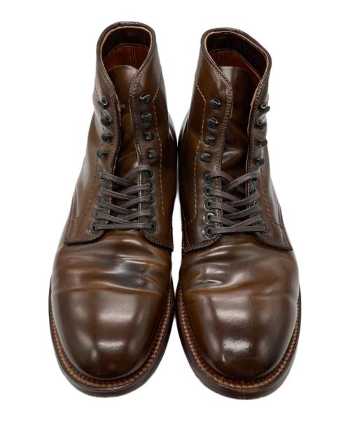 Alden（オールデン）ALDEN (オールデン) シガーコードバンプレーントゥブーツ ブラウン サイズ:8Dの古着・服飾アイテム