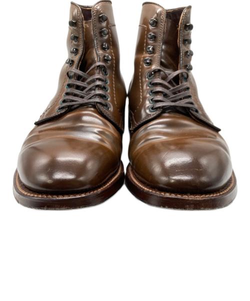Alden（オールデン）ALDEN (オールデン) シガーコードバンプレーントゥブーツ ブラウン サイズ:8Dの古着・服飾アイテム