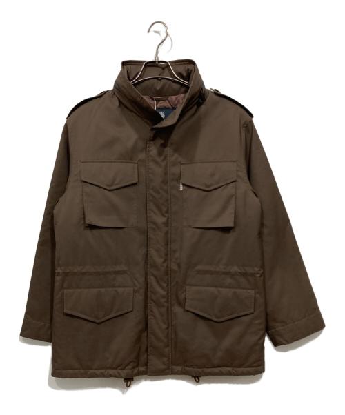 Aquascutum（アクアスキュータム）Aquascutum (アクアスキュータム) ミリタリーブルゾン ブラウン サイズ:Ｍの古着・服飾アイテム