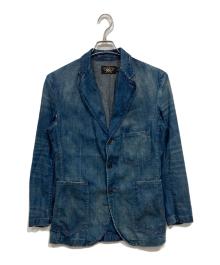 RRL（ダブルアールエル）の古着「リネン混3Bデニムテーラードジャケット」｜インディゴ