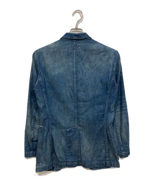RRL（ダブルアールエル）RRL (ダブルアールエル) リネン混3Bデニムテーラードジャケット インディゴ サイズ:XSの古着・服飾アイテム