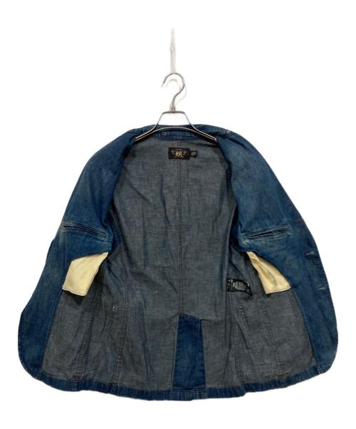RRL（ダブルアールエル）RRL (ダブルアールエル) リネン混3Bデニムテーラードジャケット インディゴ サイズ:XSの古着・服飾アイテム