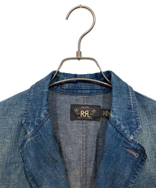 RRL（ダブルアールエル）RRL (ダブルアールエル) リネン混3Bデニムテーラードジャケット インディゴ サイズ:XSの古着・服飾アイテム