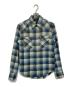 RRL（ダブルアールエル）の古着「チェックウエスタンシャツ」｜ブルー×ホワイト