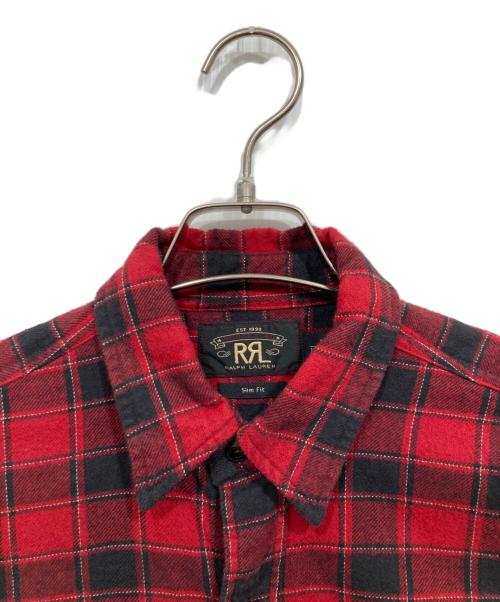 RRL（ダブルアールエル）RRL (ダブルアールエル) チェックシャツ レッド×ブラック サイズ:Sの古着・服飾アイテム