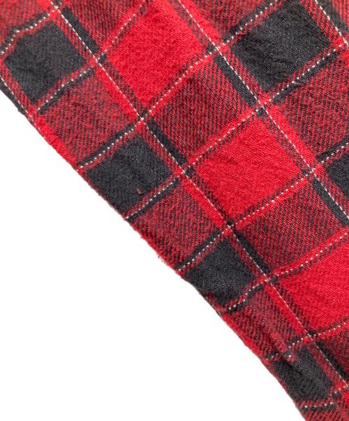 RRL（ダブルアールエル）RRL (ダブルアールエル) チェックシャツ レッド×ブラック サイズ:Sの古着・服飾アイテム
