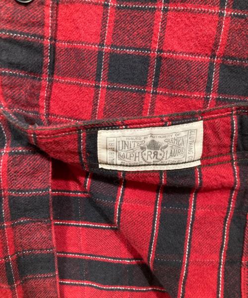 RRL（ダブルアールエル）RRL (ダブルアールエル) チェックシャツ レッド×ブラック サイズ:Sの古着・服飾アイテム