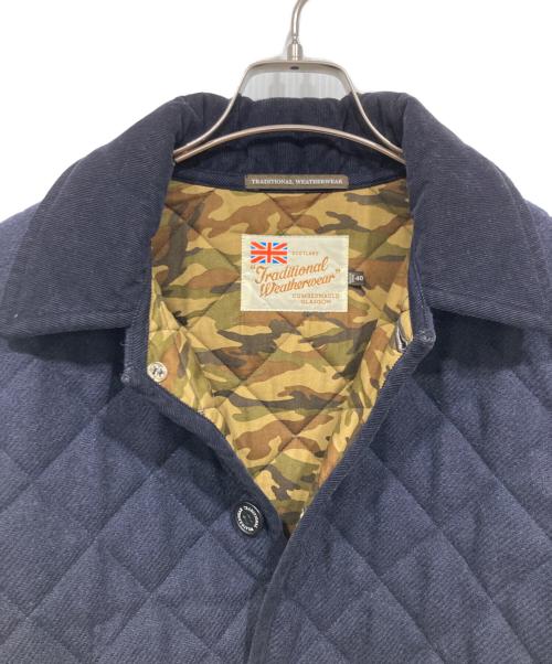 Traditional Weatherwear（トラディショナルウェザーウェア）Traditional Weatherwear (トラディショナルウェザーウェア) キルティングコート ネイビー サイズ:40の古着・服飾アイテム