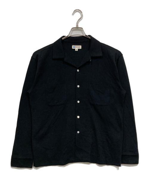 MOTOR by HIDEO MOTOIKE（ヒデオ モトイケ）MOTOR by HIDEO MOTOIKE (ヒデオ モトイケ) ニットシャツ ブラック サイズ:Mの古着・服飾アイテム