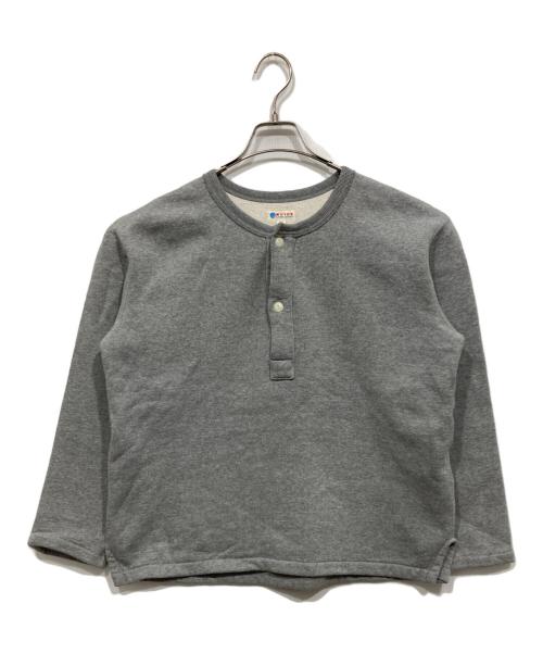 MOTOR by HIDEO MOTOIKE（ヒデオ モトイケ）MOTOR by HIDEO MOTOIKE (ヒデオ モトイケ) ヘンリーネックスウェット グレー サイズ:Mの古着・服飾アイテム