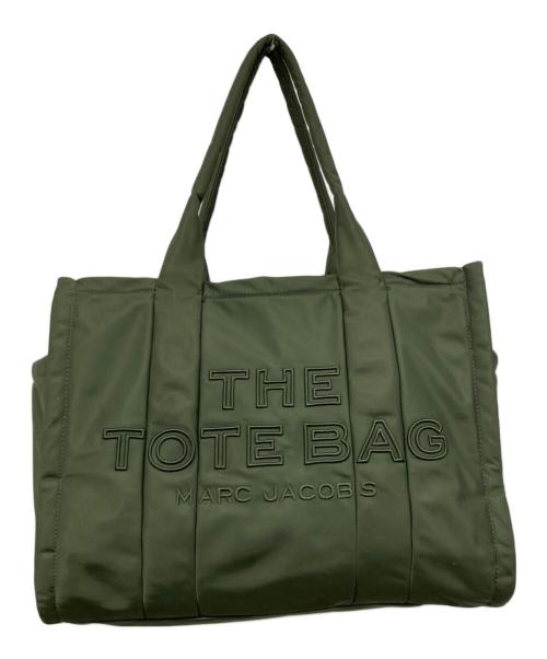 MARC JACOBS（マークジェイコブス）MARC JACOBS (マークジェイコブス) THE PUFFY NYLON MEDIUM TOTE オリーブの古着・服飾アイテム