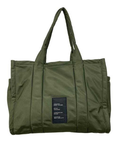 MARC JACOBS（マークジェイコブス）MARC JACOBS (マークジェイコブス) THE PUFFY NYLON MEDIUM TOTE オリーブの古着・服飾アイテム
