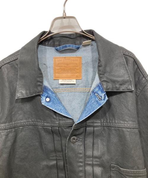 LEVI'S PReMIUM（リーバイス プレミアム）LEVI'S PReMIUM (リーバイス プレミアム) BIOTOP (ビオトープ) TYPE 1 TRUCKER JACKET ブラック×ブルー サイズ:XLの古着・服飾アイテム