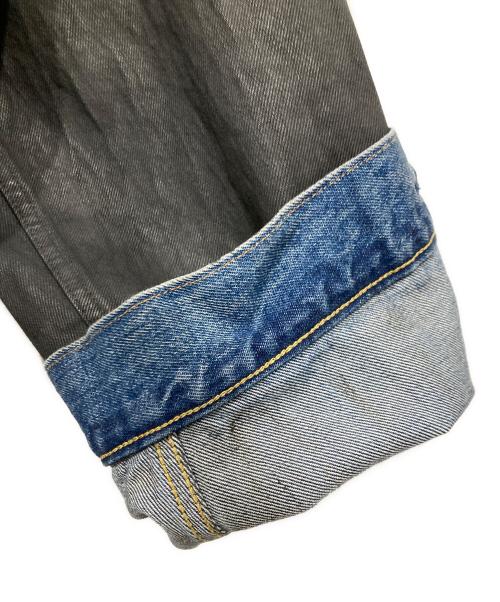 LEVI'S PReMIUM（リーバイス プレミアム）LEVI'S PReMIUM (リーバイス プレミアム) BIOTOP (ビオトープ) TYPE 1 TRUCKER JACKET ブラック×ブルー サイズ:XLの古着・服飾アイテム