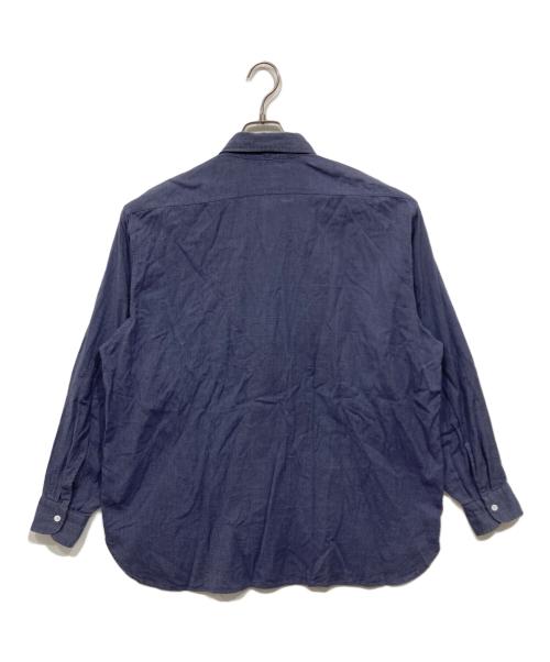 COMOLI（コモリ）COMOLI (コモリ) ヨリ杢 ワークシャツ ネイビー サイズ:2の古着・服飾アイテム