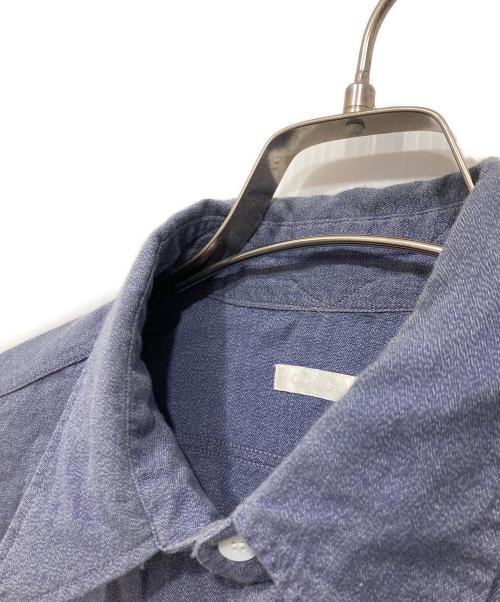COMOLI（コモリ）COMOLI (コモリ) ヨリ杢 ワークシャツ ネイビー サイズ:2の古着・服飾アイテム