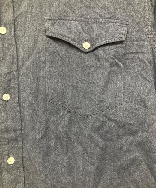 COMOLI（コモリ）COMOLI (コモリ) ヨリ杢 ワークシャツ ネイビー サイズ:2の古着・服飾アイテム