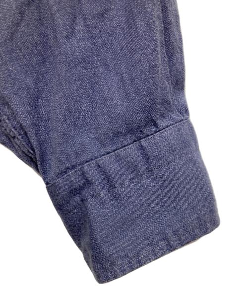 COMOLI（コモリ）COMOLI (コモリ) ヨリ杢 ワークシャツ ネイビー サイズ:2の古着・服飾アイテム