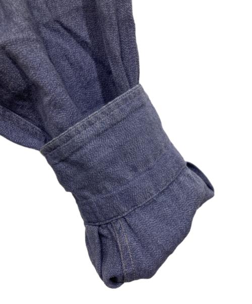 COMOLI（コモリ）COMOLI (コモリ) ヨリ杢 ワークシャツ ネイビー サイズ:2の古着・服飾アイテム