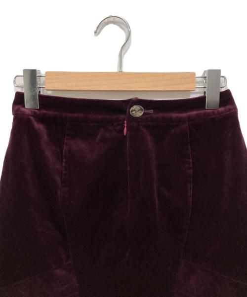 Vivienne Westwood RED LABEL（ヴィヴィアンウエストウッドレッドレーベル）Vivienne Westwood RED LABEL (ヴィヴィアンウエストウッドレッドレーベル) ベロアスカート パープル サイズ:2の古着・服飾アイテム