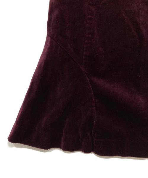 Vivienne Westwood RED LABEL（ヴィヴィアンウエストウッドレッドレーベル）Vivienne Westwood RED LABEL (ヴィヴィアンウエストウッドレッドレーベル) ベロアスカート パープル サイズ:2の古着・服飾アイテム