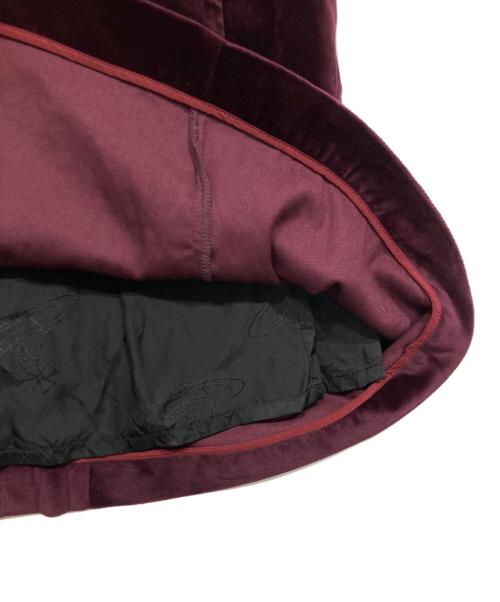 Vivienne Westwood RED LABEL（ヴィヴィアンウエストウッドレッドレーベル）Vivienne Westwood RED LABEL (ヴィヴィアンウエストウッドレッドレーベル) ベロアスカート パープル サイズ:2の古着・服飾アイテム