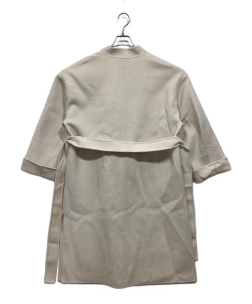 uncrave（アンクレイヴ）uncrave (アンクレイヴ) リバーロングコート アイボリーの古着・服飾アイテム