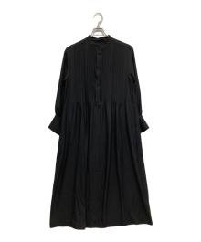 LAUTRE AMONT（ロートレアモン）の古着「バックサテンジョーゼットワンピース」｜ブラック