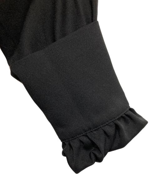 LAUTRE AMONT（ロートレアモン）LAUTRE AMONT (ロートレアモン) バックサテンジョーゼットワンピース ブラック サイズ:38の古着・服飾アイテム