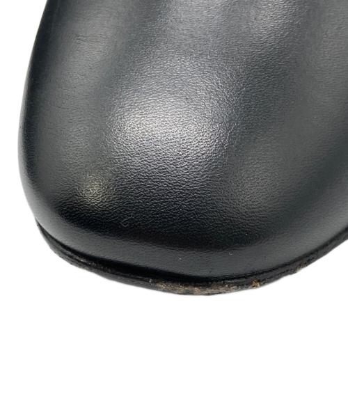 Salvatore Ferragamo（サルヴァトーレ フェラガモ）Salvatore Ferragamo (サルヴァトーレ フェラガモ) フラワーヒールサイドジップショートブーツ ブラック サイズ:8Dの古着・服飾アイテム