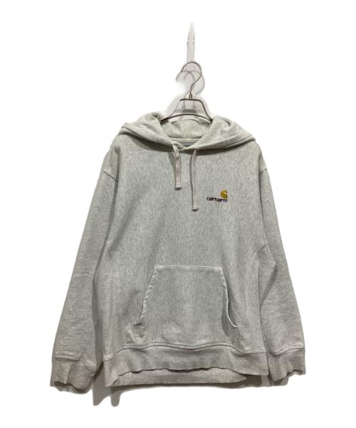 CarHartt（カーハート）CarHartt (カーハート) プルオーバーパーカー グレー サイズ:Mの古着・服飾アイテム