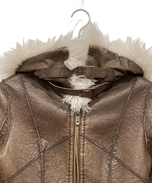 SLY（スライ）SLY (スライ) TINY VINTAGE CRACK B-3 ブラウン サイズ:FREEの古着・服飾アイテム