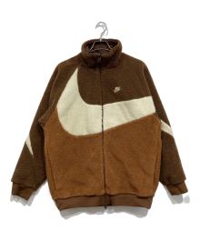 NIKE（ナイキ）の古着「リバーシブル ボア フリース ジャケット」｜ブラウン